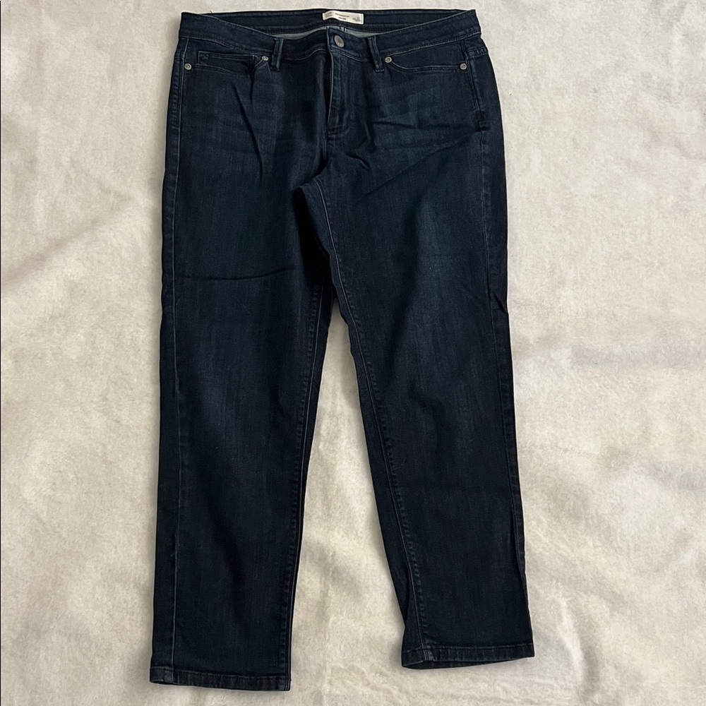 J. Jill Women's Dark Blue Straight Jeans